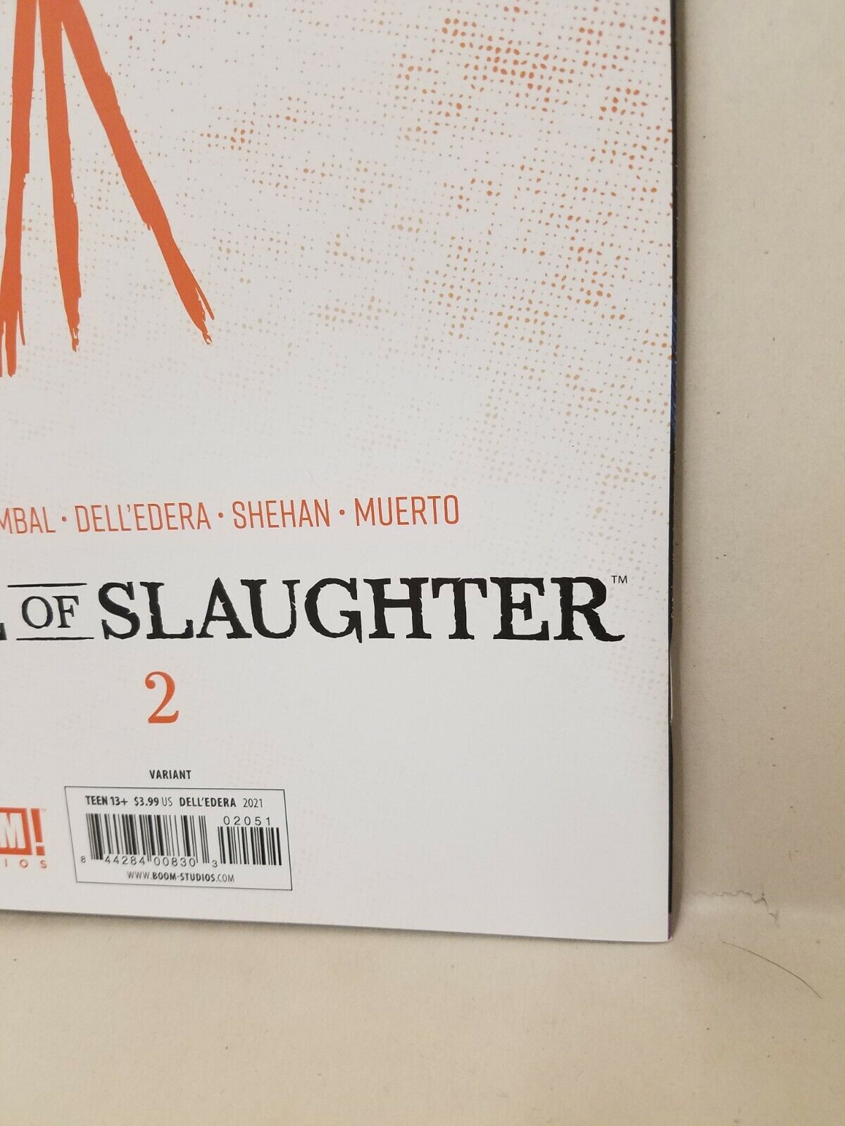 House Of Slaughter #2 (2021) 1:25 Werther Dell'Edera Virgin Comic Variant Boom