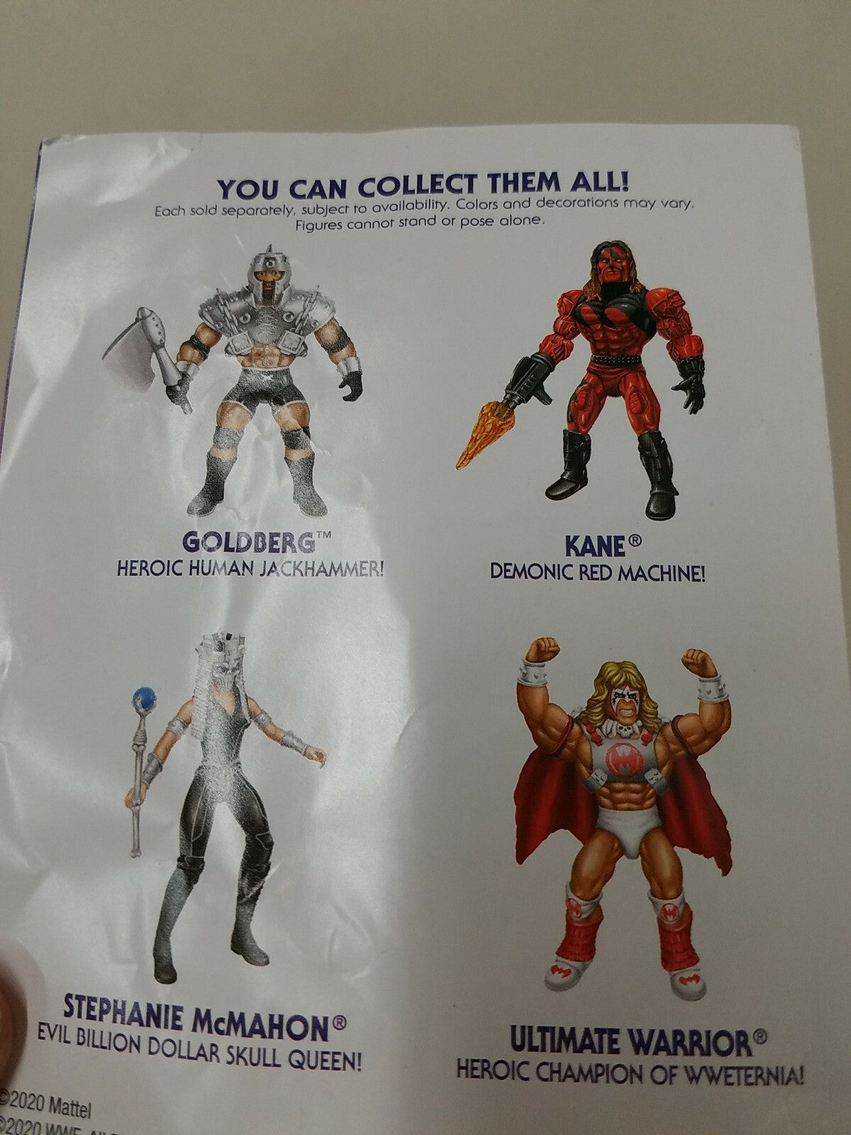 Masters Of The WWE (2020) Mini Comic Lot of 2 Ultimate Warrior Wave 6