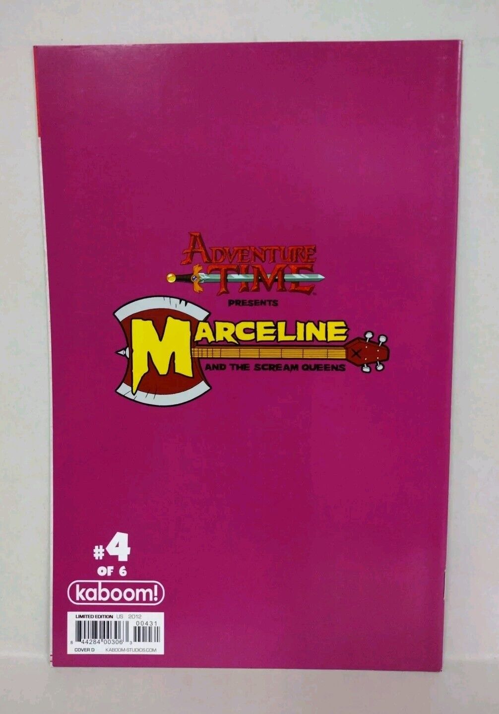 Adventure Time Marceline & The Scream Queens #4 (2012) Boom Studios Cover D