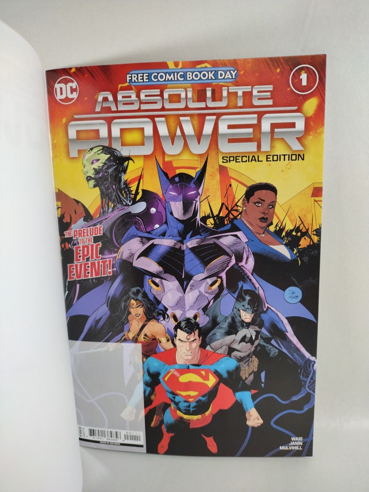 Absolute Power Special Edition 1 (2024) FCBD DC Comic Blank Sketch Variant Cover