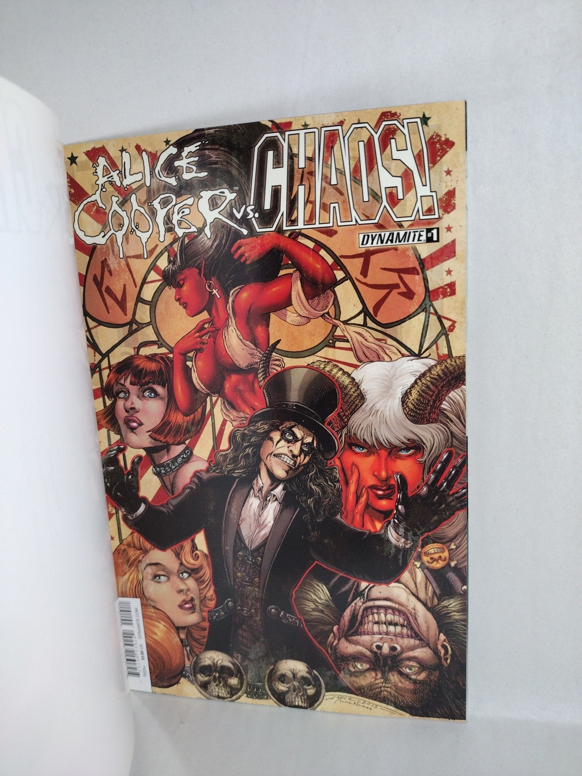 Alice Cooper vs Chaos! #1 (2015) Dynamite Blank Sketch Variant Cover Comic VF-NM