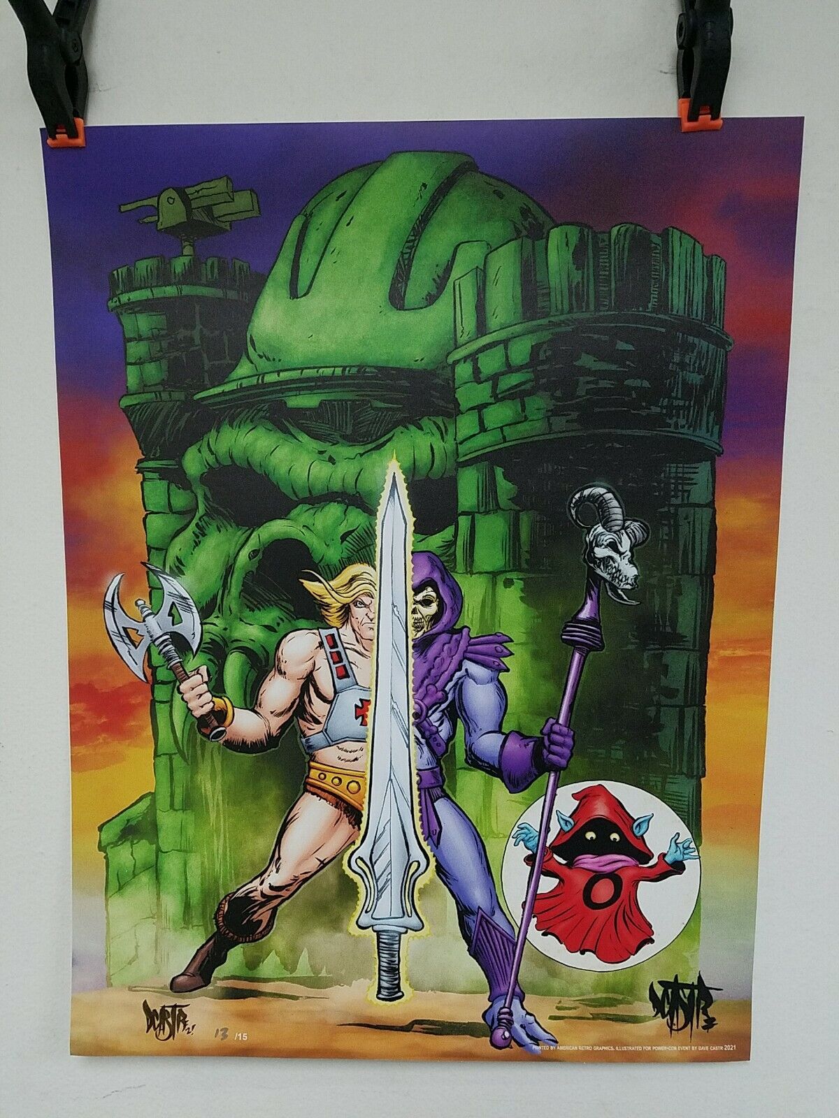 Power-Con Exclusive MOTU 19 X 25 Signed Numbered Vinyl Poster New DCastr by ARG