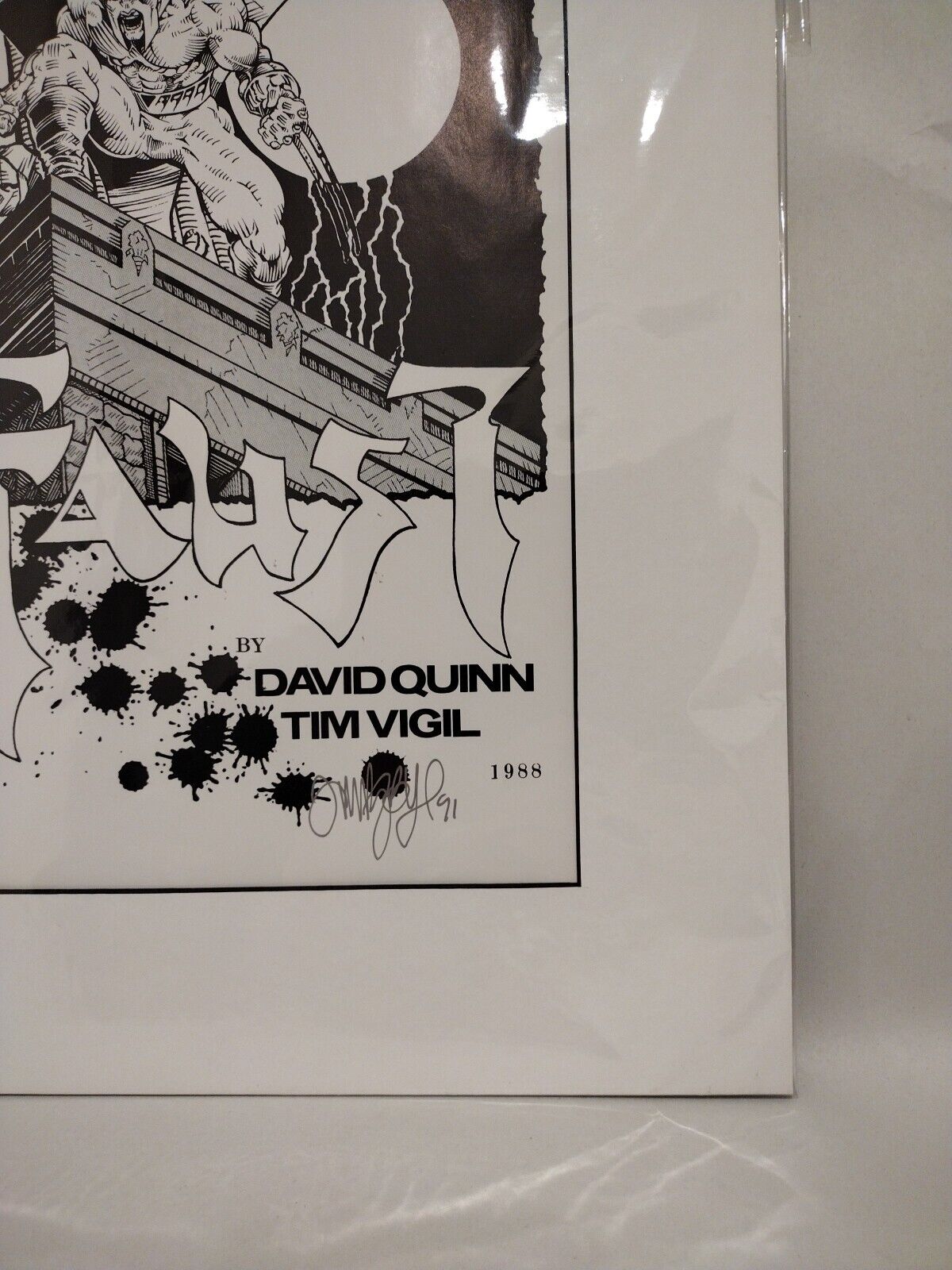 Faust Premiere Tour 1988 Poster Print 11x17" Signed Rebel Studios Tim Vigil Art