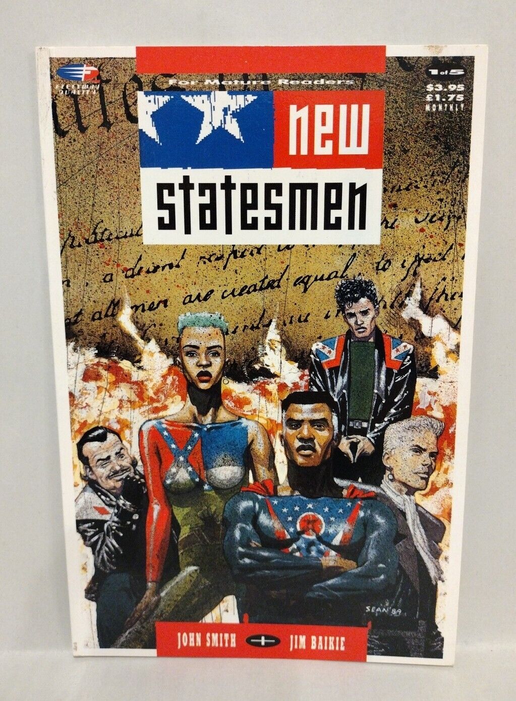 New Statesmen (1989) Complete Fleetway Comic Set #1 2 3 4 5 Jim Baikie J Smith