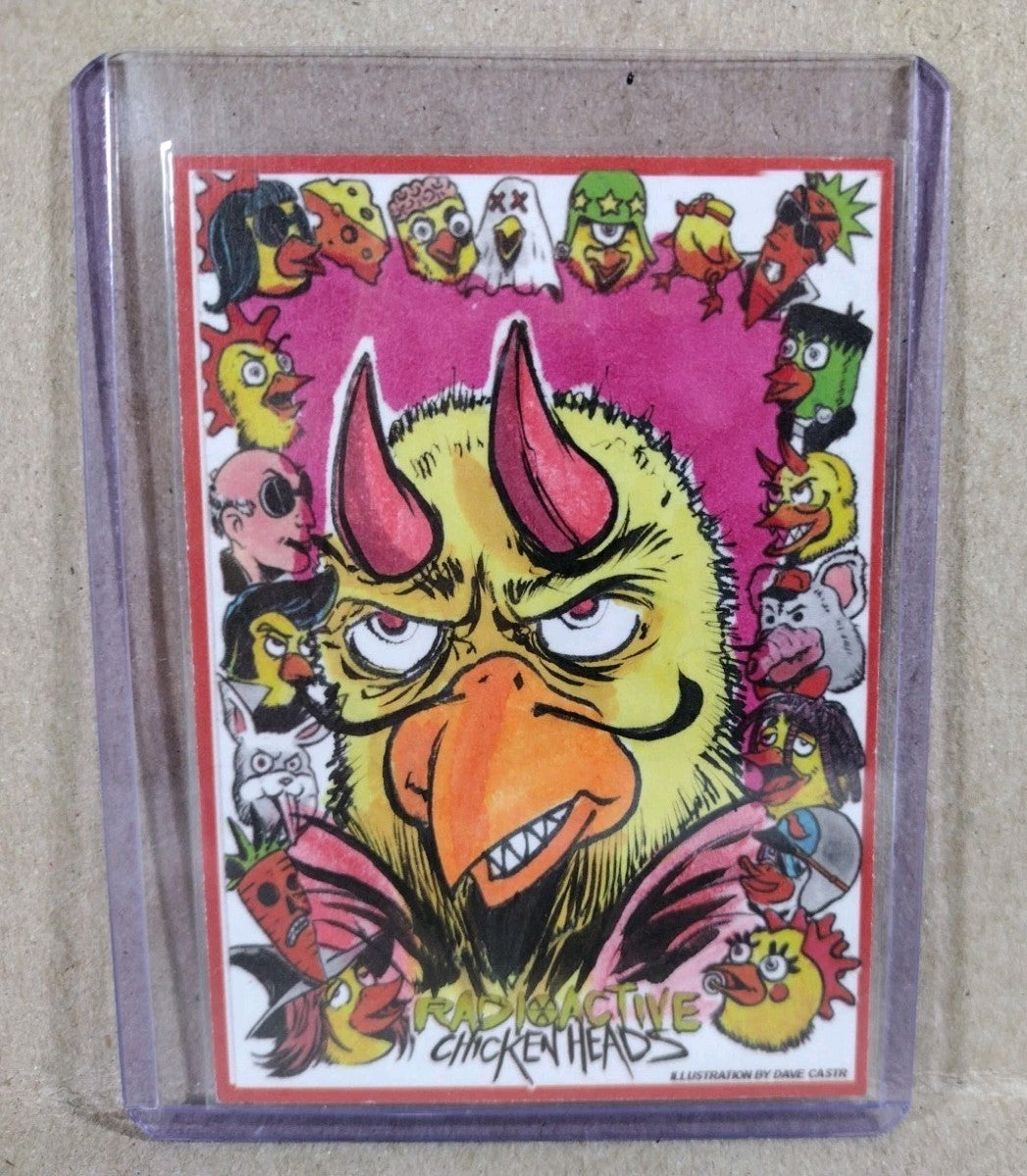 Radioactive Chicken Heads Exclusive Sketch Card W Original Pollo Diablo Art