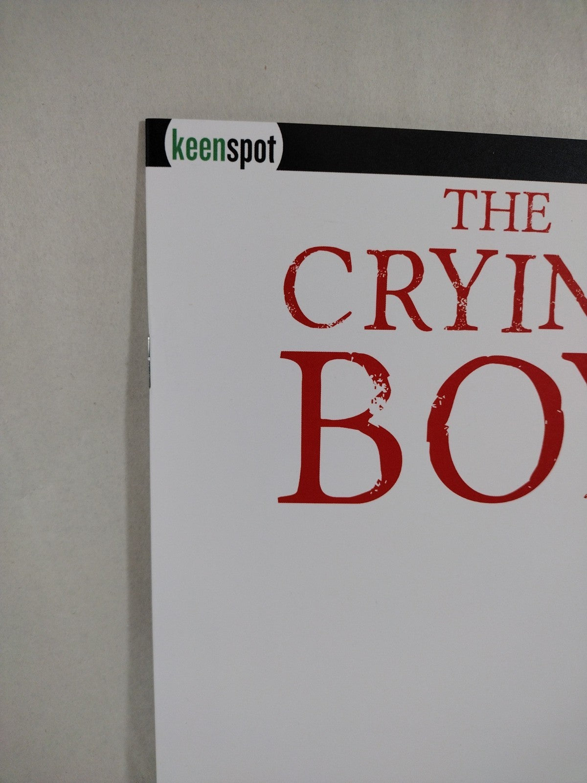 Crying Boy #1 (2024) Keenspot Comic Blank Sketch Variant Cover O'Rourke NM