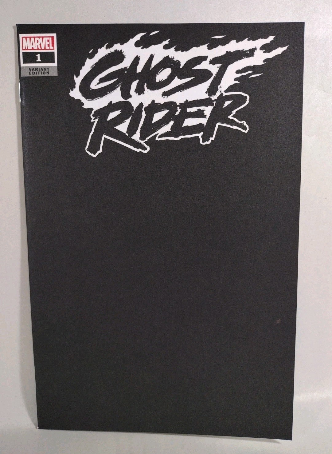 Ghost Rider #1 (2019) Marvel Black Blank Sketch Cover Variant Comic VF-NM