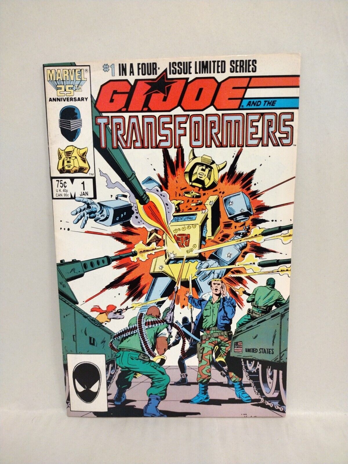 GI Joe Transformers (1987) Marvel Comic Mini-series Lot Set #1 2 3 Herb Trimpe 