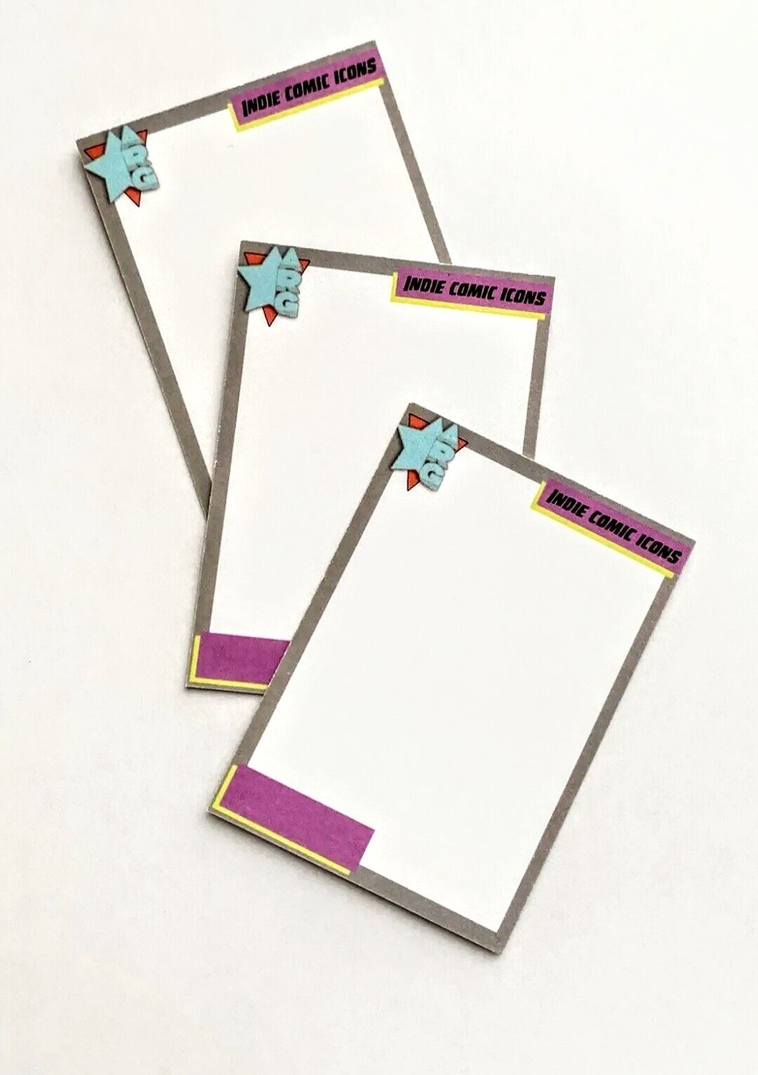 Indie Comic Icons Sketch Card Series 1 Blank Lot of 3 (2023) ARG DC Homage New