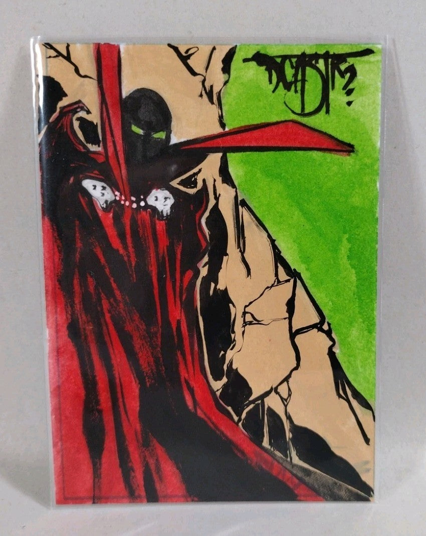 Dave Castr Crusin (2025) OAC Sketch Card W Original Spawn Color Art ACEO