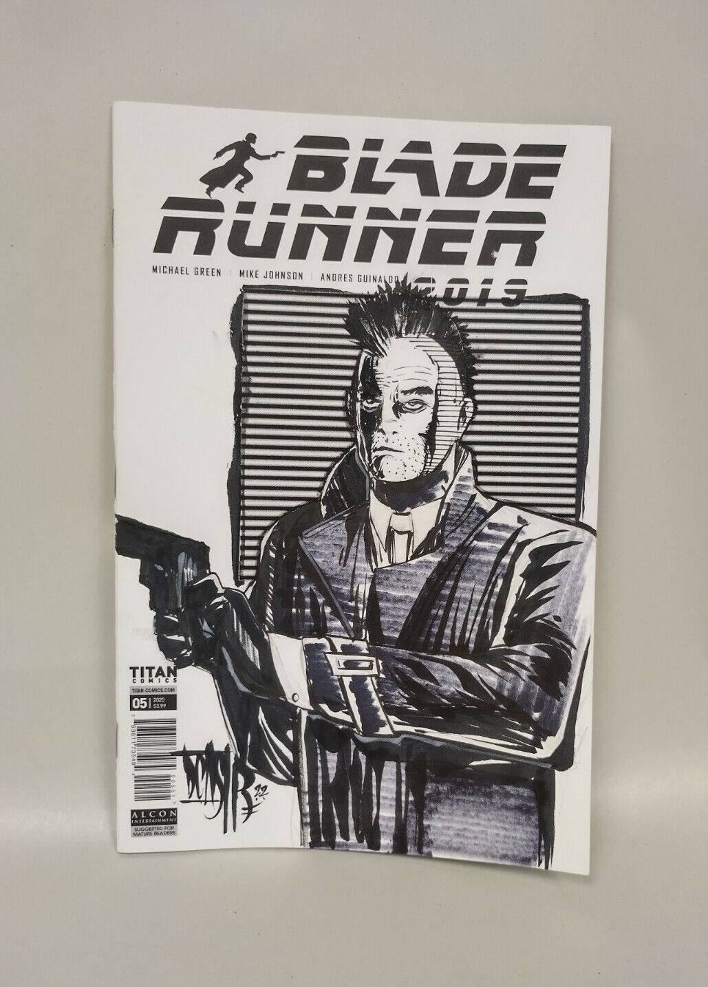 Blade Runner 2019 #5 (2020)Blank Cover Variant Comic W Original Art ARG COA #258