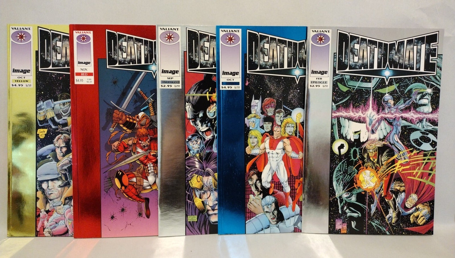 Deathmate (1993) Valiant Image Comic Lot Set Yellow Red Blue Prologue Epilogue 