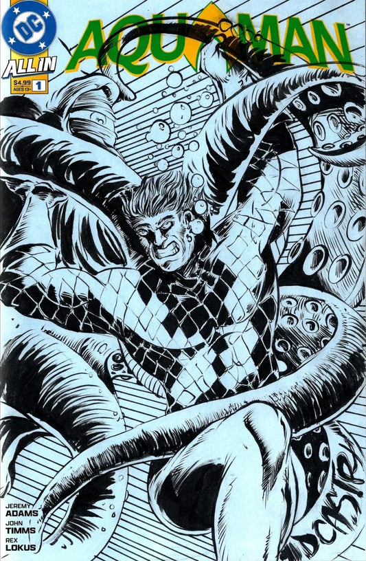 Aquaman 1 (2025) DC Comic Sketch Variant Cover W Original Dave Castr Art