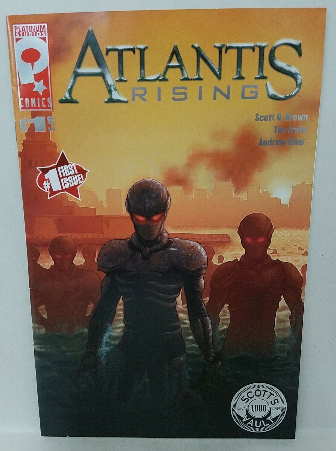 Atlantis Rising (2009) Complete Platinum Comic Run #1 2 3 4 5 Brown Irwin