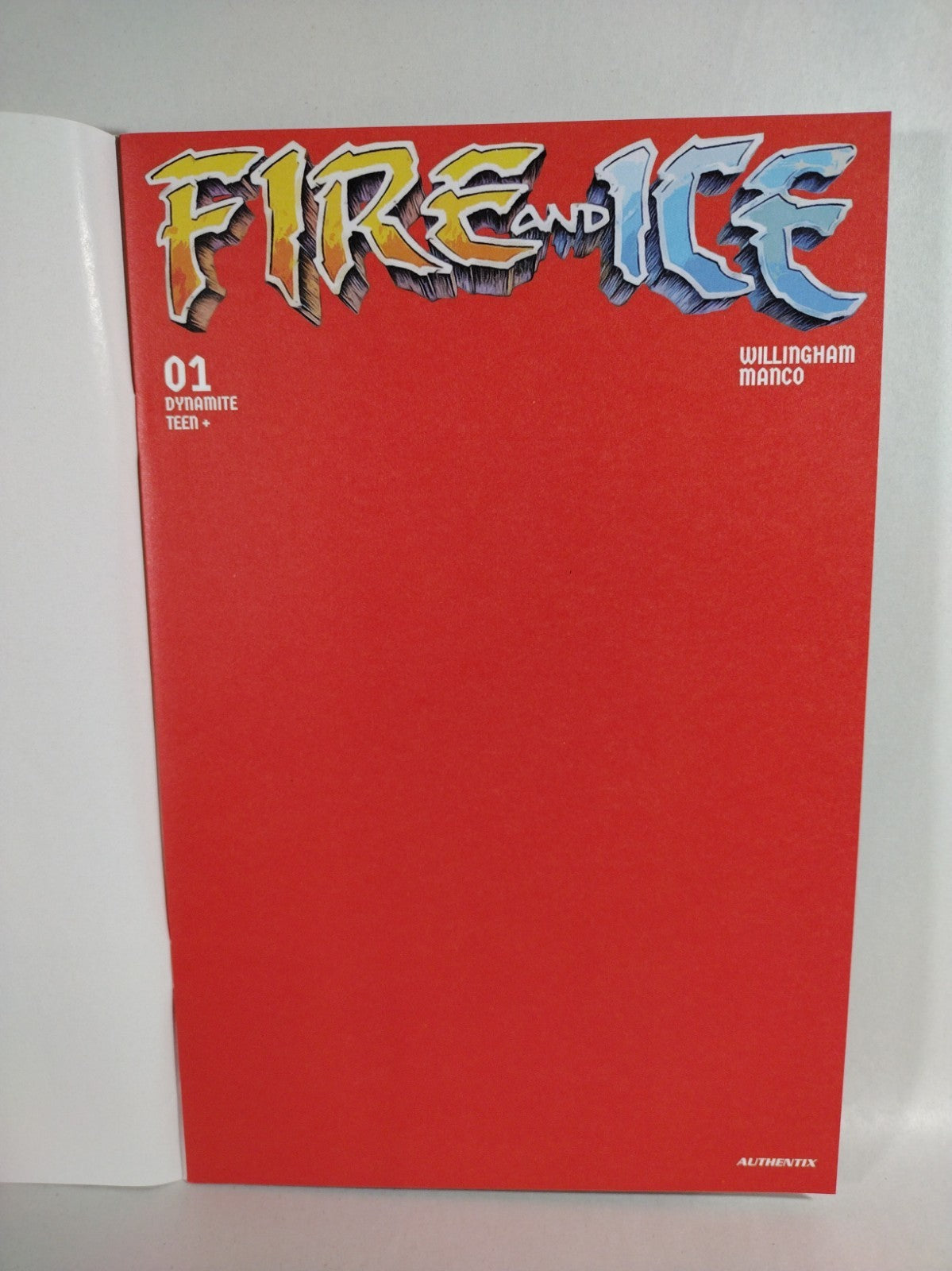 Fire And Ice #1 (2023) Red Blank Sketch Cover X Foc Variant New NM