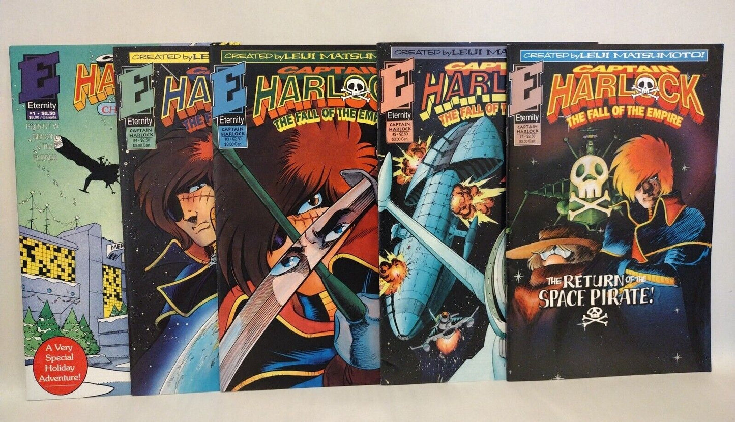 Captain Harlock Fall Of The Empire (1992) Complete Eternity Comic Set + Special