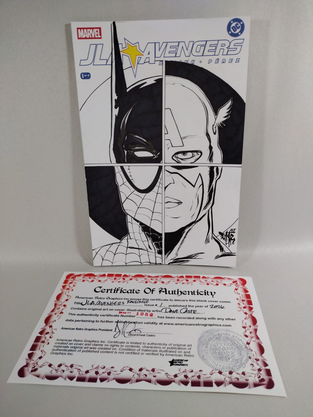 JLA Avengers #1 (2026) DC Marvel Facsimile Sketch Variant W Original DCastr Art