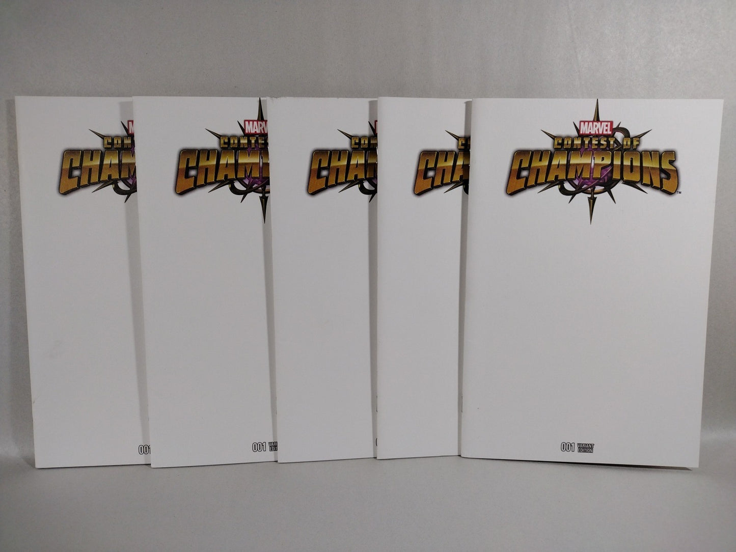 Contest Of Champions #1 (2015) Marvel Comic Blank Sketch Var Lot Of 5 FN-VF