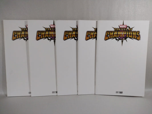 Contest Of Champions #1 (2015) Marvel Comic Blank Sketch Var Lot Of 5 FN-VF