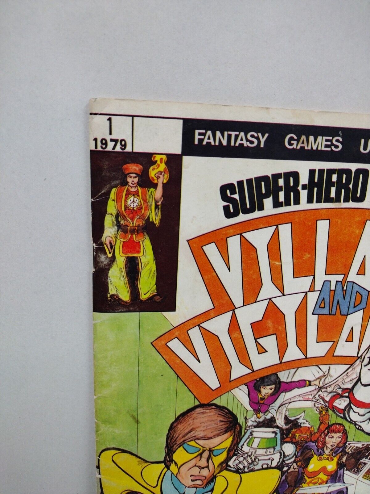 Villains and Vigilantes #1 (1979) Complete RPG Fantasy Games Unlimited Herman