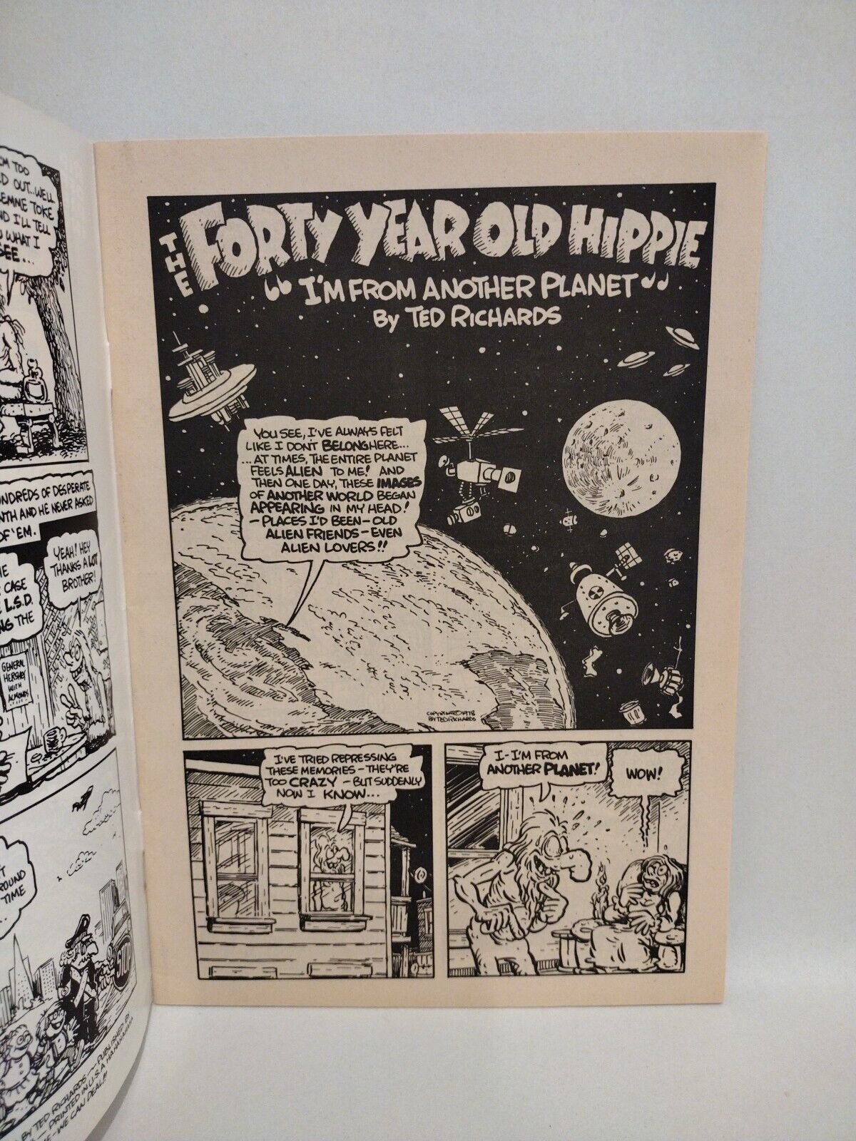 The Forty Year Old Hippie (1978) Rip Off Press Ted Richards Comic Lot Set #1 & 2