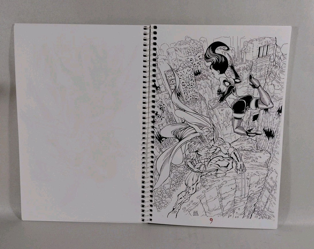 Faust Vs Calavera Blades & Blood (2007) RAW Comics Pin-up Book Signed Tim Vigil