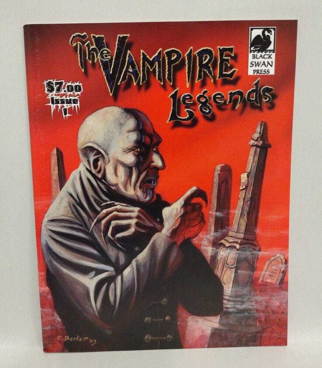 Vampire Legends #1 (2003) Black Swan Horror Comic Magazine Mike Hoffman 