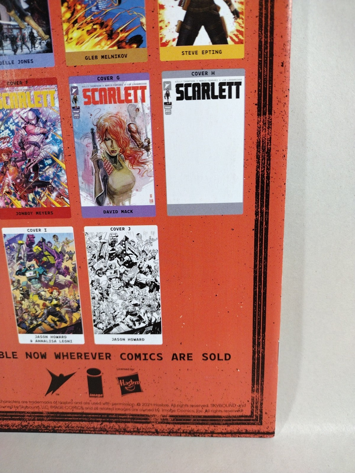 SCARLETT #1 (2024) Image Comic 1:10 Glen Melnikov Variant GI JOE NM