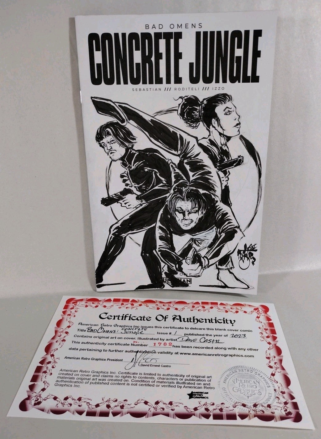 Bad Omens Concrete Jungle #1 Sumerian Sketch Cover Variant W Original DCastr Art