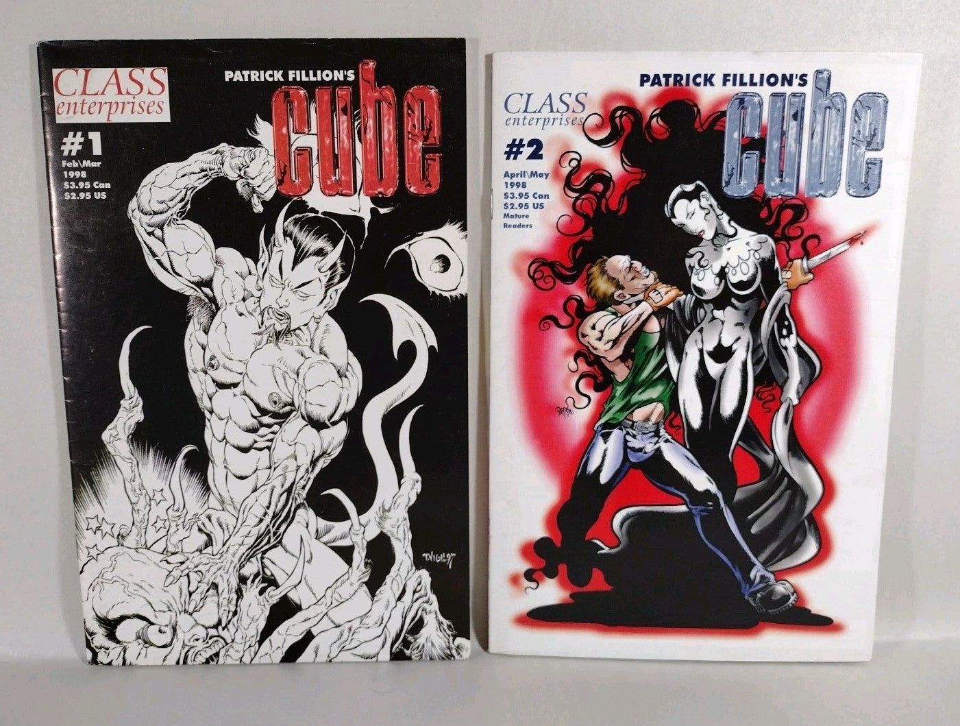 Cube (1998) Class Enterprise Comic Lot #1 2 Patrick Fillion GD-VG