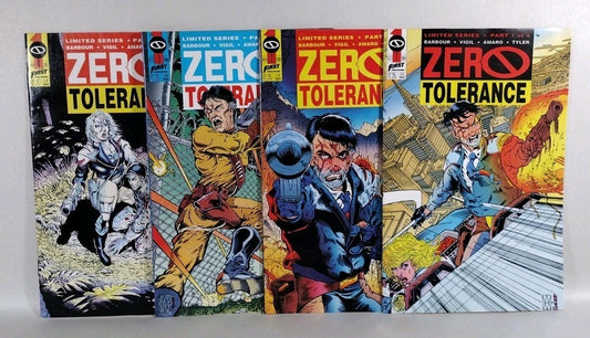 Zero Tolerance 1990 Complete First Comic Series 1 2 3 4 Tim Vigil David Barbour