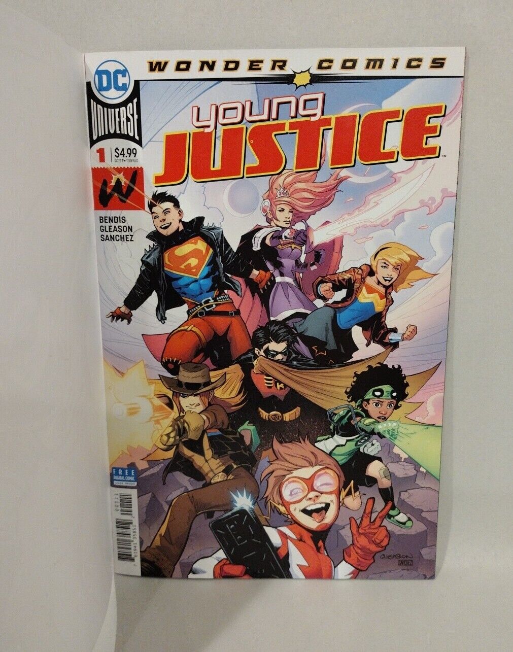 Young Justice #1 (2019) Blank Sketch Variant Cover W Original Robin Art DCastr