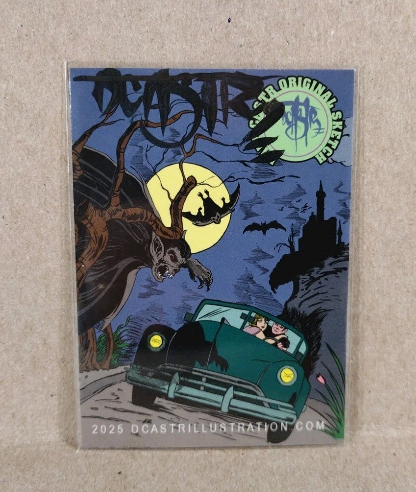 Dave Castr Crusin (2025) OAC Sketch Card W Original Marvel Ghost Rider Art ACEO