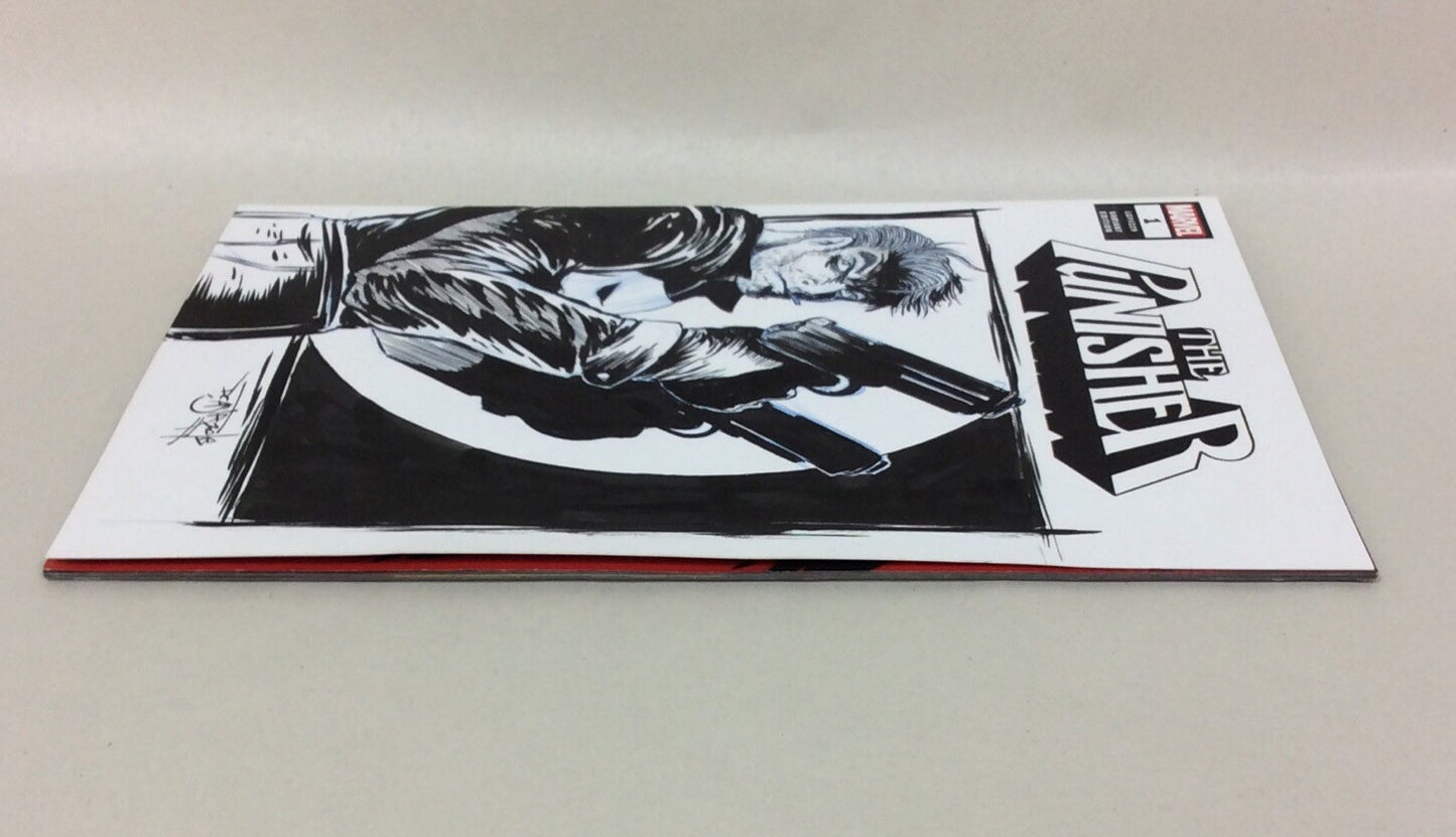The Punisher #1 (2018) Marvel Sketch Cover Variant Comic W Original Art DCastr