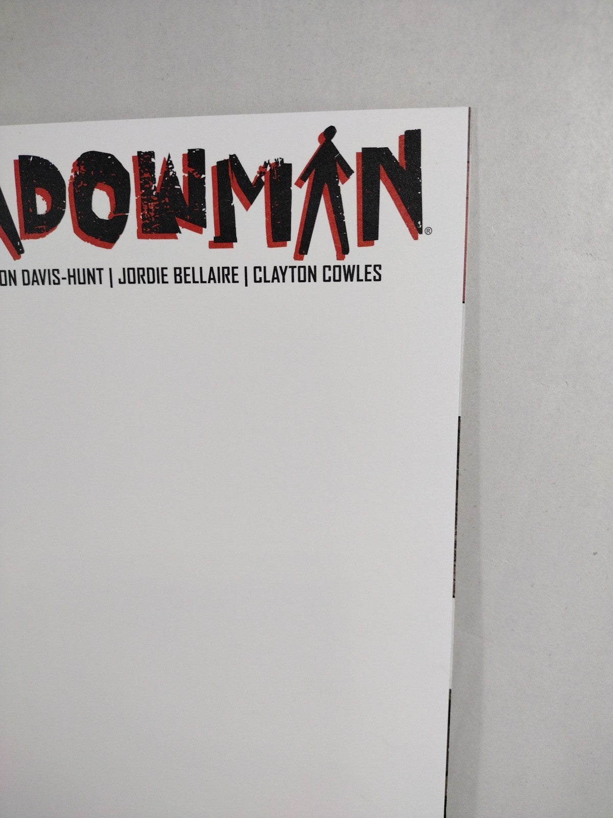 Shadowman #1 (2021) Valiant Blank Sketch Cover Comic Cullen Bunn New NM