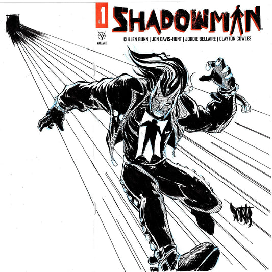 Shadowman #1 (2021) Valiant Blank Sketch Variant Comic W Original Dave Castr Art