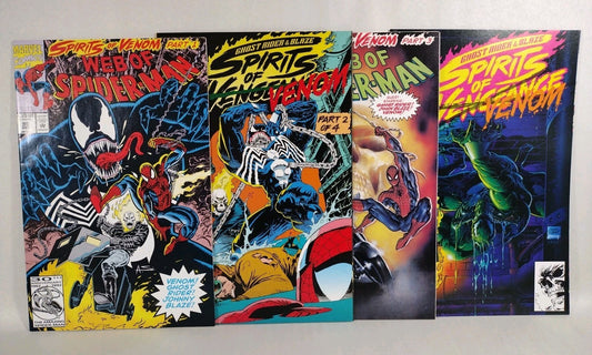 Spirits of Venom Complete 1992 Marvel Web of Spiderman/Spirits of Vengeance 1-4