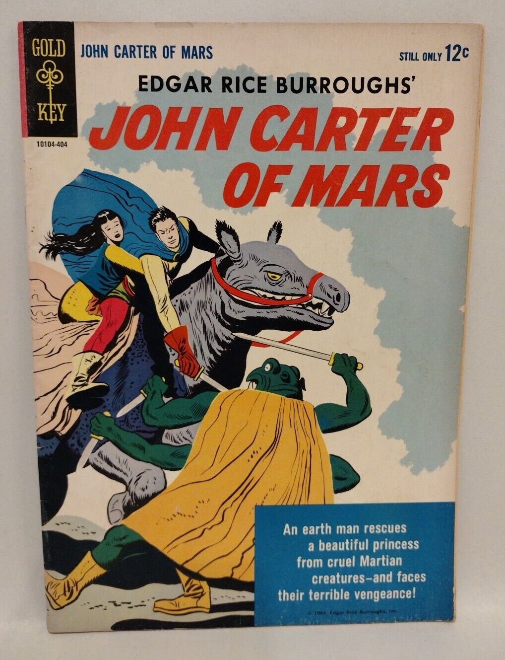 John Carter of Mars #1 (1952) Gold Key 2nd Print Jesse Marsh