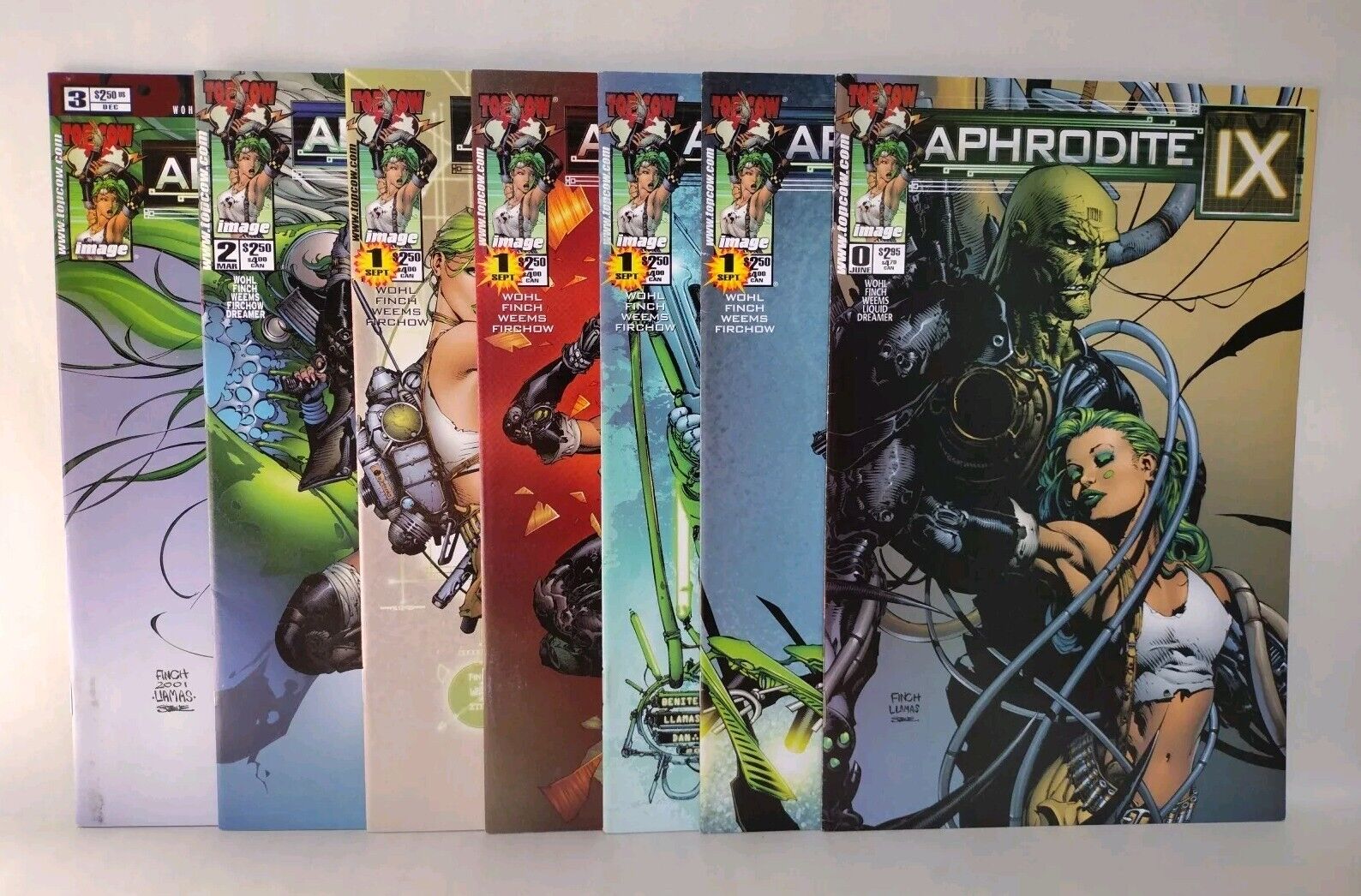 Aphrodite (2000) Image Top Cow Comic Lot Set #0 1 2 3 + Variants Michael Turner 