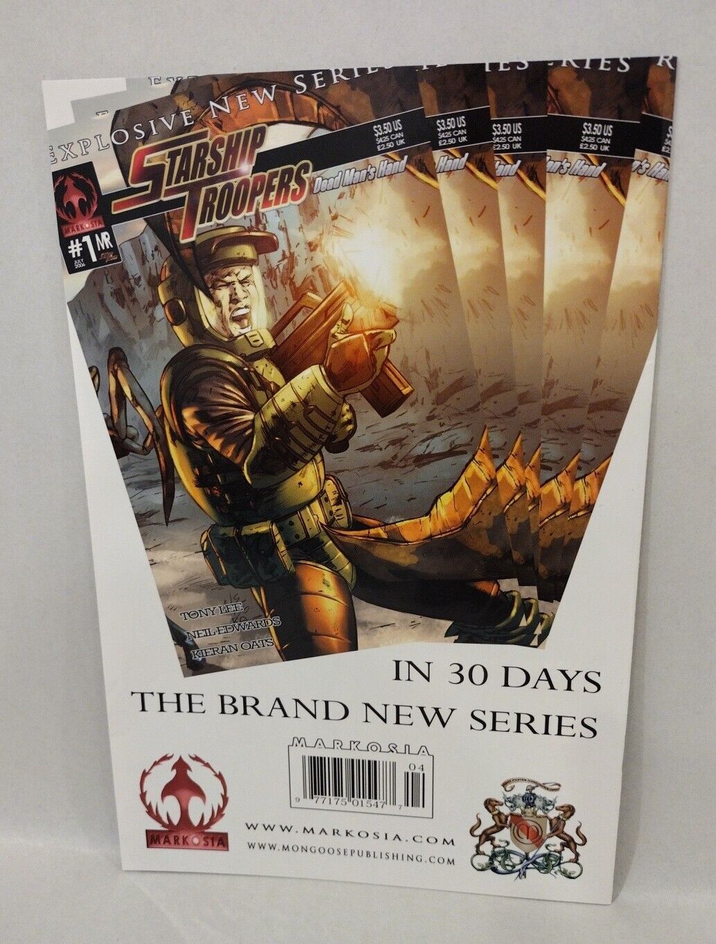 Starship Troopers Blaze of Glory 4 (2006) Markosia TriStar Pictures Comic New NM