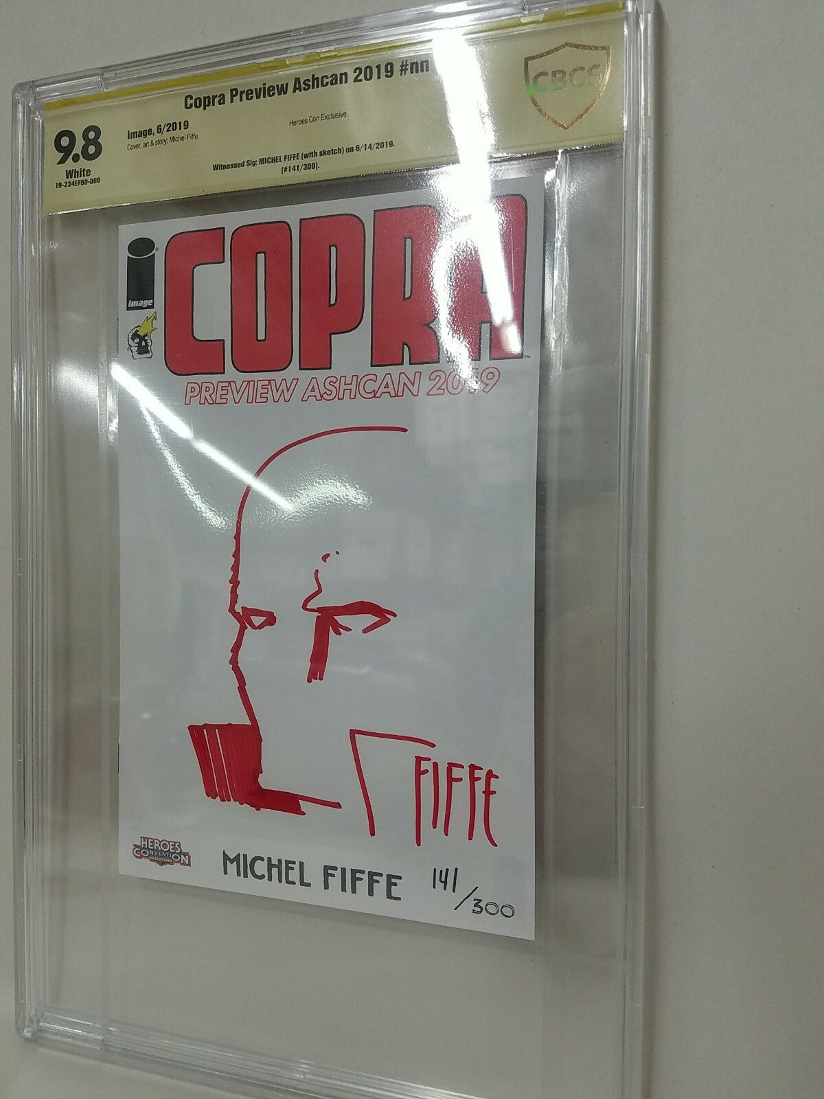 Copra Preview Ashcan 2019 Signed Michel Fiffe W Sketch CBCS 9.8 141/300 Rare