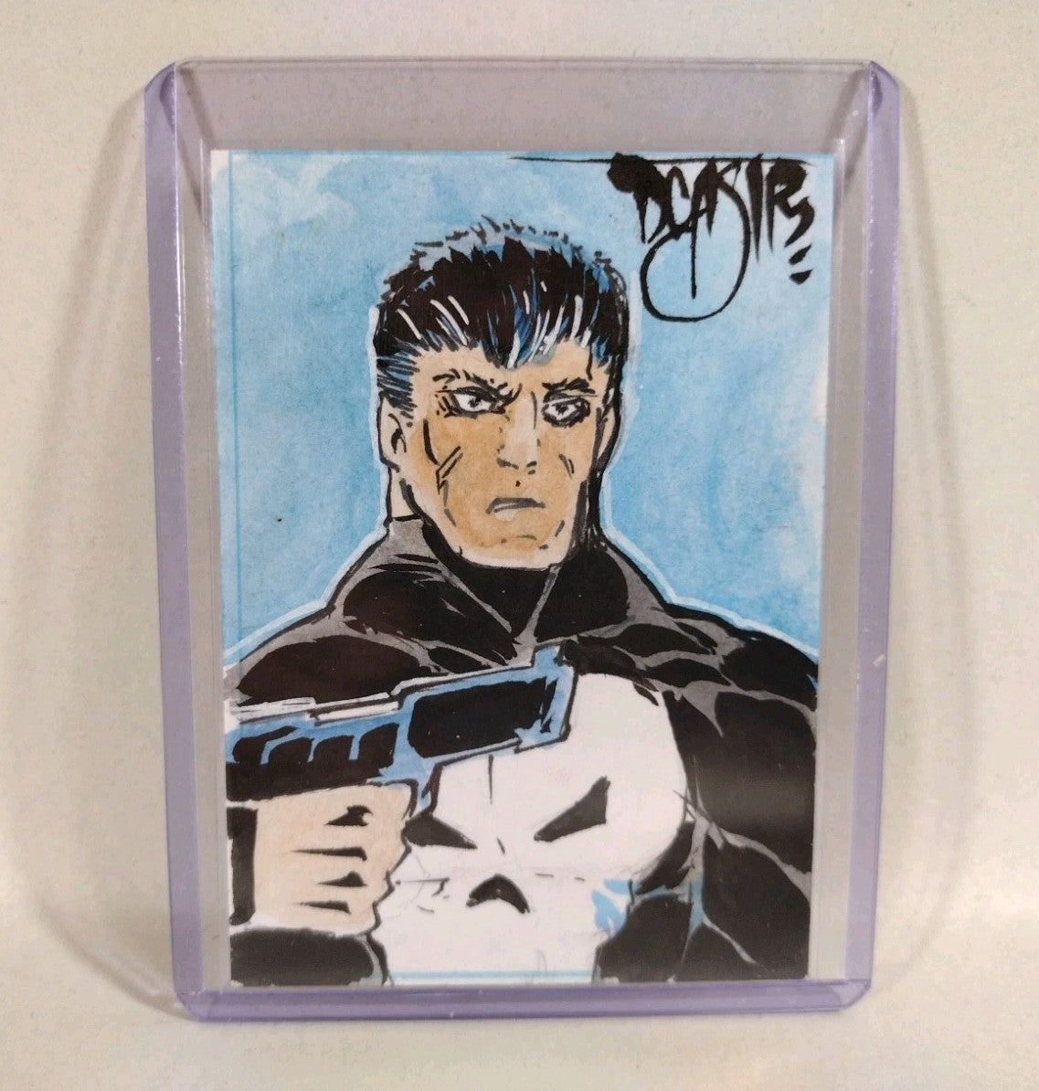 Dave Castr Crusin (2025) OAC Sketch Card W Original Marvel Punisher Art