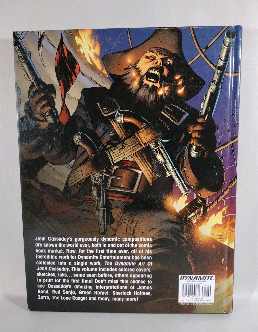 Dynamite Art Of John Cassaday (2020) HC Signed Edition Zorro Lone Ranger