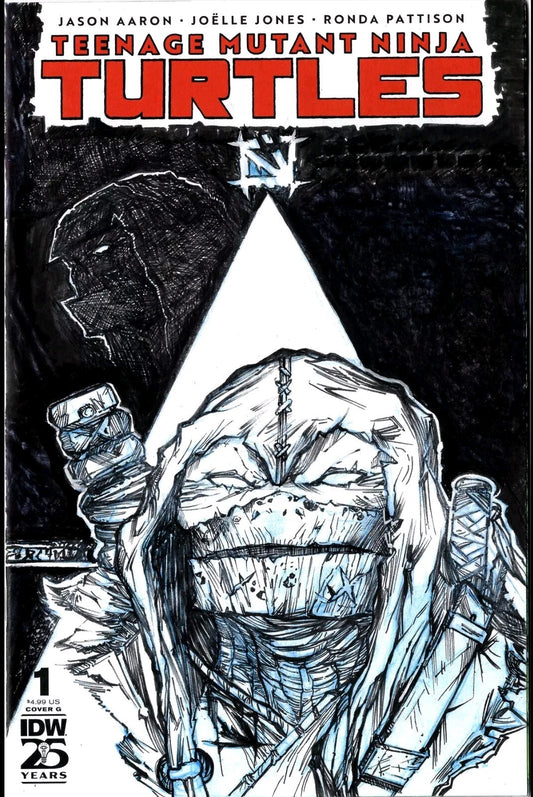 Teenage Mutant Ninja Turtles 1 (2024) IDW Sketch Cover Var W Original JAG Art