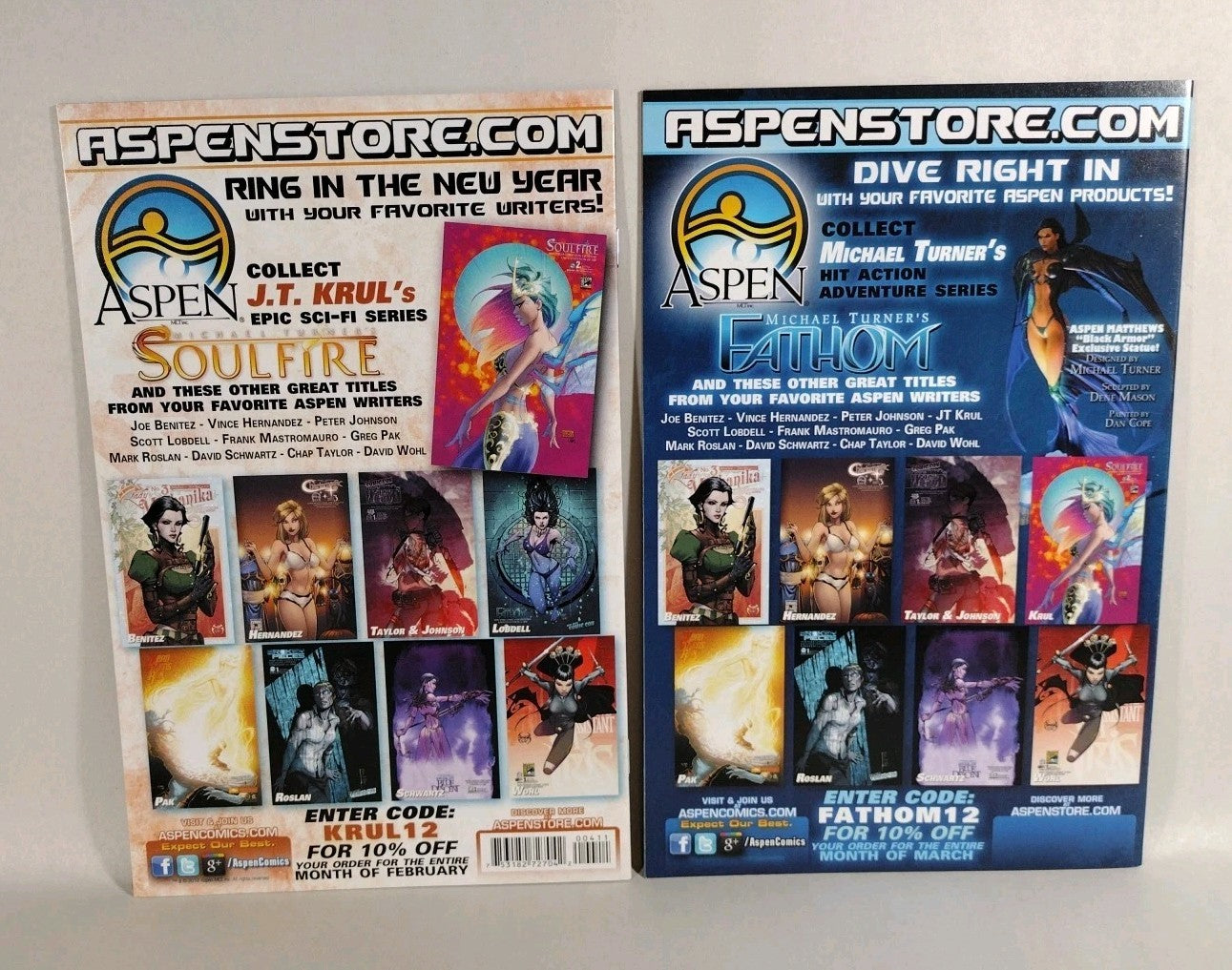 Fathom Vol 4 (2011) Aspen Comic Lot #2 3 4 5 6 8 9 VF-NM