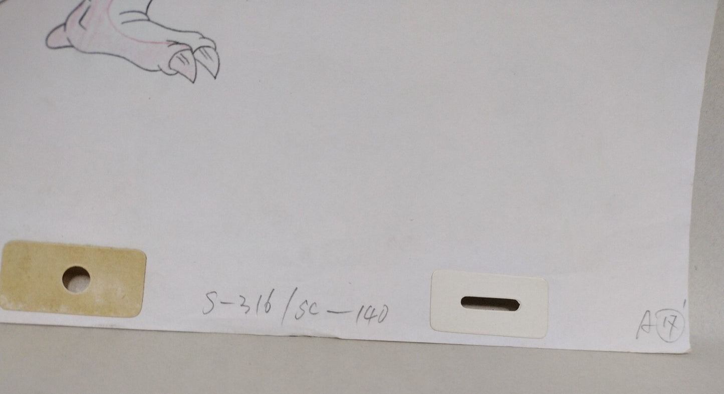 Street Sharks (1996) Original Animation Production Cel Killamari W Underdrawing 