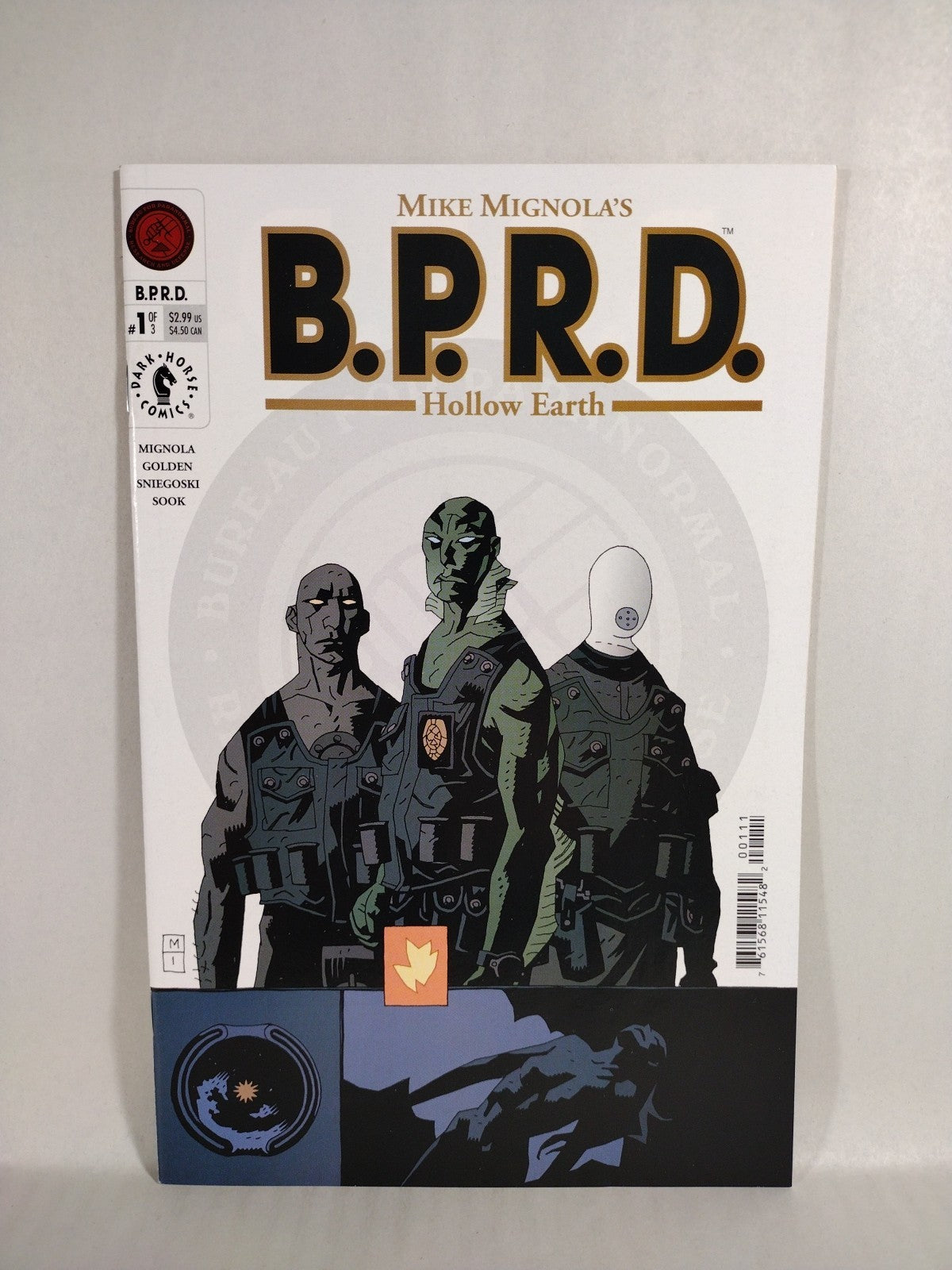 BPRD Hollow Earth (2002) Complete Dark Horse Mini-series #1 2 3 Mike Mignola