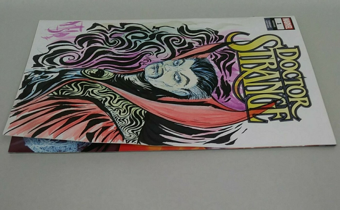 Doctor Strange (2018) #1 Sketch Cover Variant Comic W Original Dave Castr Art
