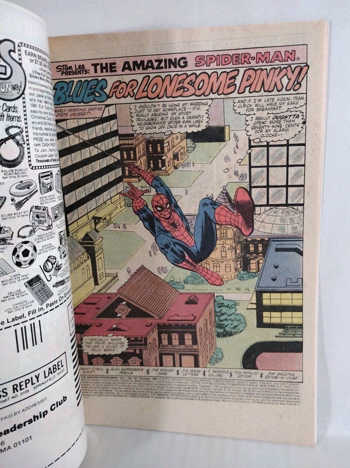 Amazing Spider-Man #221 (1981) Marvel Comic Ramrod Appearance VF