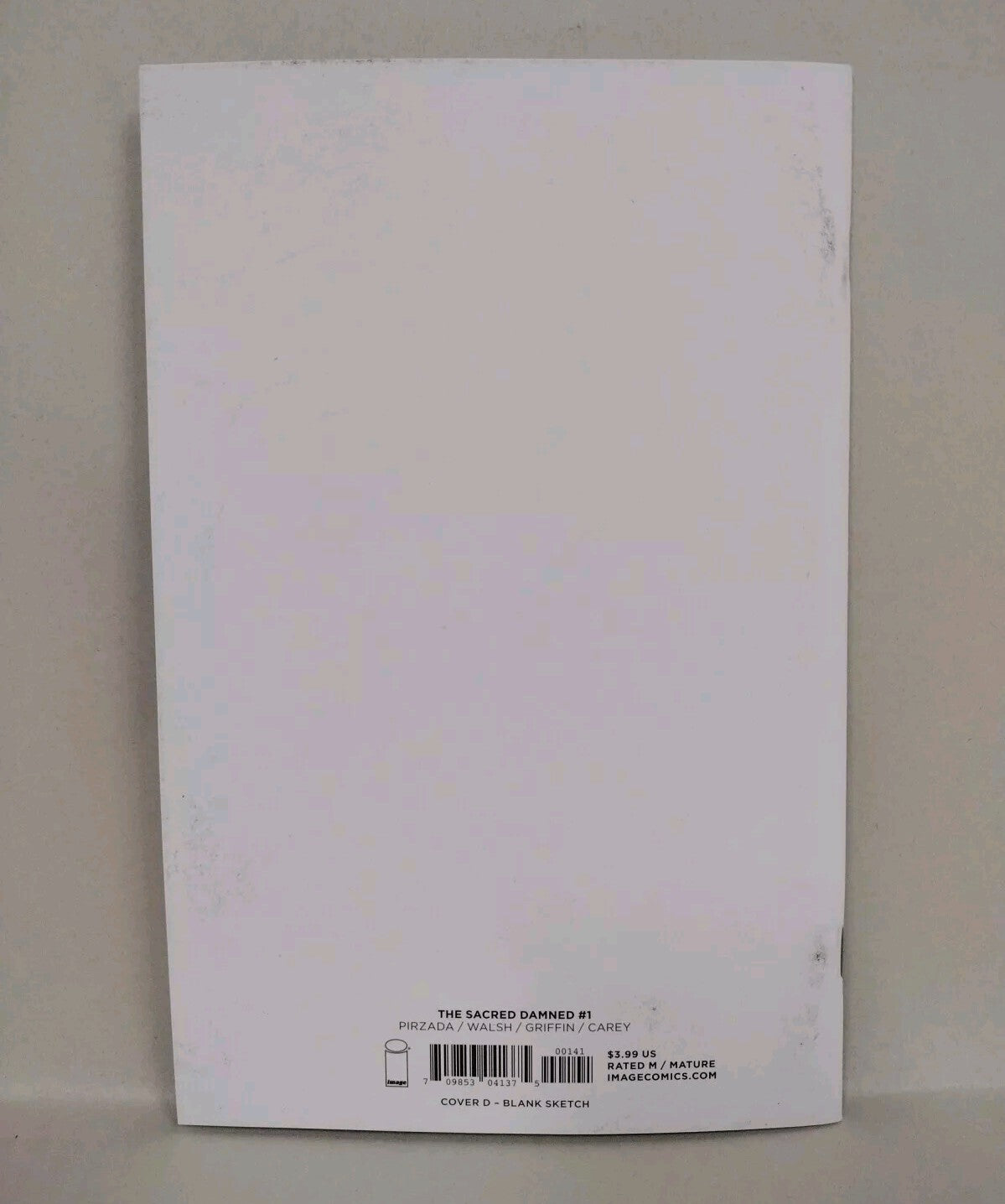 The Sacred Damned #1 (2024) Image Comic Sketch Variant W Original Dave Castr Art